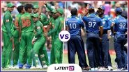 Bangladesh vs Sri Lanka Head to Head Record: Ahead of ICC Cricket World Cup 2019 Clash, Here Are Match Results of Last 5 BAN vs SL Encounters!