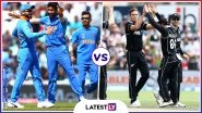 India vs New Zealand Head-to-Head Record: Ahead of ICC Cricket World Cup 2019 Clash, Here Are Match Results of Last 5 IND vs NZ Encounters!