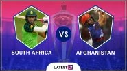 South Africa vs Afghanistan Highlights of ICC Cricket World Cup 2019 Match: SA Beat AFG By 9 Wickets