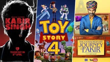 Movies This Week: Shahid Kapoor’s Kabir Singh, Tom Hanks’s Toy Story 4, Dhanush’s The Extraordinary Journey of the Fakir