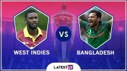 West Indies vs Bangladesh Highlights of ICC World Cup 2019 Match: Shakib Al Hasan, Litton Das Help BAN Beat WI by Seven Wickets