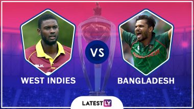 West Indies vs Bangladesh Highlights of ICC World Cup 2019 Match: Shakib Al Hasan, Litton Das Help BAN Beat WI by Seven Wickets