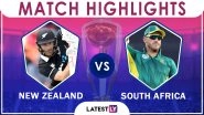 NZ vs SA Stat Highlights ICC CWC 2019: Kane Williamson Century Helps Kiwis Win by 4 Wickets