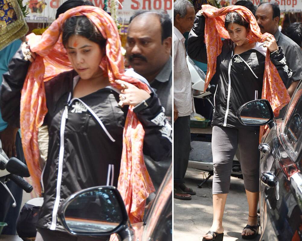 Ekta Kapoor spotted in Juhu.