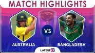 Australia vs Bangladesh Stat Highlights ICC CWC 2019: AUS Beat BAN by 48 Runs