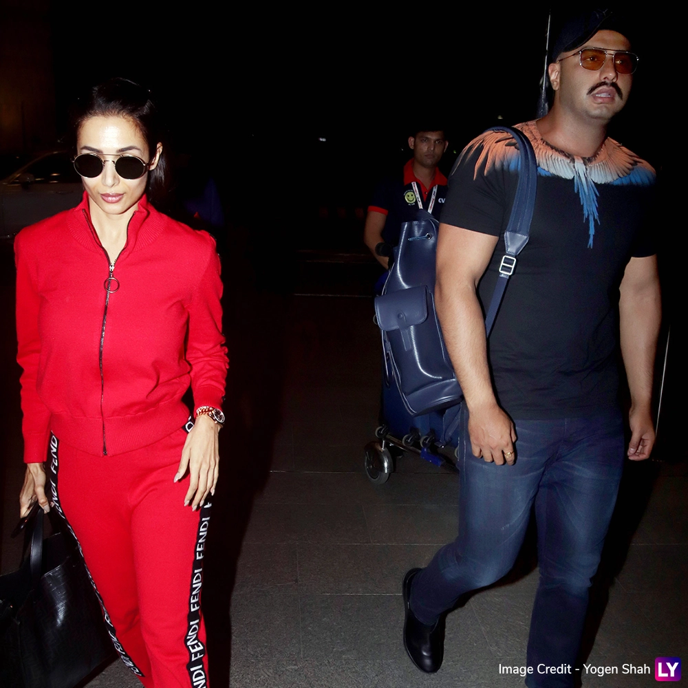 Arjun Kapoor and Malaika Arora at the airport.