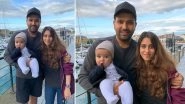Rohit Sharma Shares Beautiful Picture of Daughter Samaira and Wife Ritika Sajdeh Ahead of IND vs AFG CWC 2019 Match, See Pic