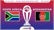 South Africa vs Afghanistan, ICC Cricket World Cup 2019 Match Preview: SA, AFG Look For Maiden Win in Match 21 of CWC 2019