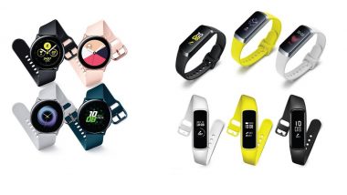 Samsung Galaxy Watch Active, Galaxy Fit and Galaxy Fit e Wearables Launched in India