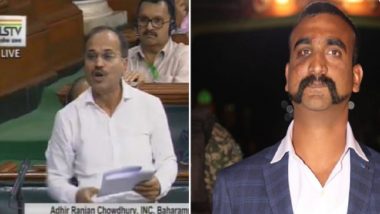 Abhinandan Varthaman's Moustache Must be Made 'National Moustache', Demands Congress' Adhir Ranjan Chowdhary in Lok Sabha