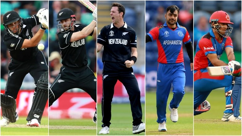AFG vs NZ, ICC Cricket World Cup 2019 Match 13, Key Players: Ross Taylor, Kane Williamson, Najibullah Zadran and Other Cricketers to Watch Out for at County Ground, Taunton