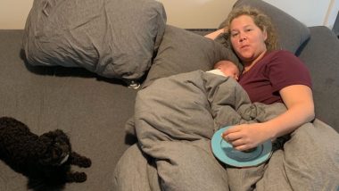 Amy Schumer Had The Best Birthday As She Cuddled Her Sleeping Baby Boy - View Post