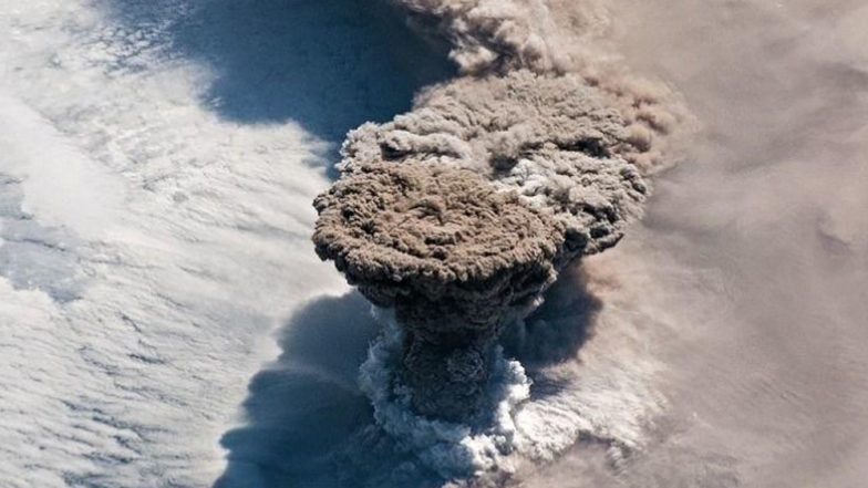 Raikoke Volcano's Eruption Captured From Space! Stunning Photos Shows ...