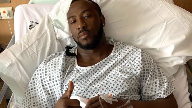 Get Well Soon! Andre Russell Recovers From Knee Injury in Hospital; ICC, West Indies Teammates Wish Him Good Luck (View Pic)