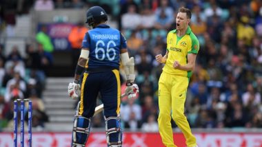 SL vs AUS CWC 2019 Stat Highlights: Australia Beats Sri Lanka by 87 Runs; Aaron Finch Becomes Batsman With Most Hundreds In World Cup History