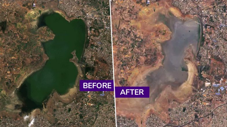 Chennai Water Crisis: Before and After Images Show Drying of City's Lakes, Reaching Day Zero; Names of Cities Next in List