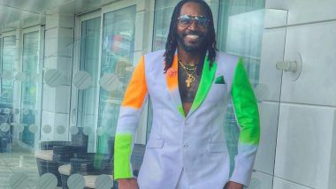 Chris Gayle is Ready For India vs Pakistan Match in ICC CWC 2019, Dons Special Attire Ahead of Arch-Rivals Clash in Manchester, See Pic