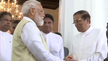 PM Narendra Modi Meets Top Sri Lankan Leadership; Describes Terrorism as a 'Joint Threat'