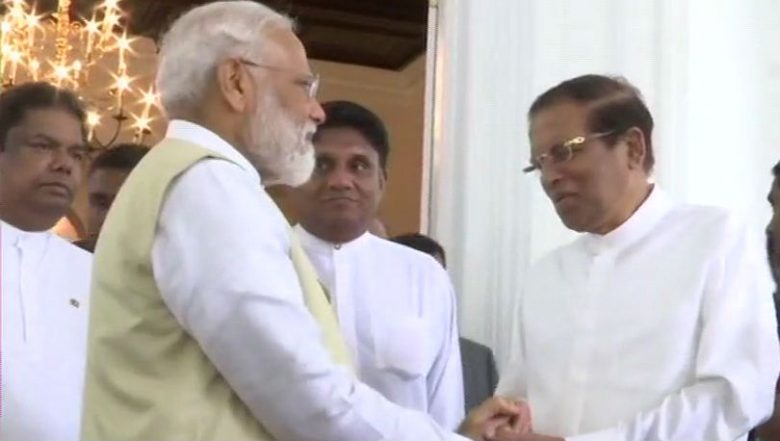 A banquet was hosted in honour of Prime Minister Modi by President Sirisena. 