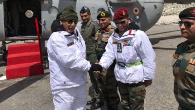 Defence Minister Rajnath Singh Visits Siachen Glacier, Tweets 'I Salute' After Meeting Indian Troops
