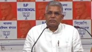 West Bengal BJP Leader Dilip Ghosh Says 'All Refugees to Be Given Citizenship Under CAA'