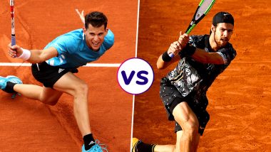 Dominic Thiem vs Karen Khachanov, French Open 2019 Quarter-Final Live Streaming: Get Free Live Telecast Online, Match Time in IST and Channel Details in India