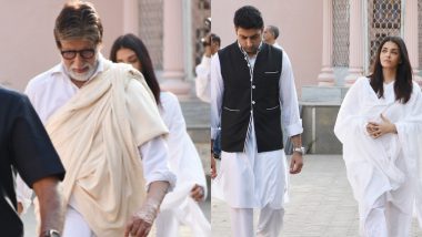 Amitabh Bachchan, Abhishek and Aishwarya Attend Sheetal Jain’s Funeral – See Pics