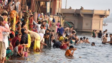 Ganga Dussehra: Devotees Take Holy Dip in River Ganga in Varanasi