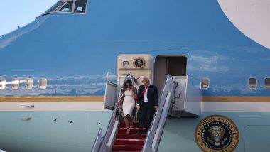 Donald Trump Unveils Colour Scheme for New Air Force One Jets, Wants to Add Red to Its Traditional Blue and White Colour