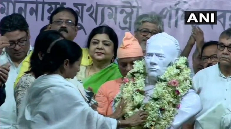 Kolkata: Mamata Banerjee to Unveil Ishwar Chandra Vidyasagar’s Statue Vandalised in Political Clash Last Month