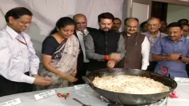 Union Budget 2019: 'Halwa Ceremony' Held at Finance Ministry Ahead of Printing Budget Documents