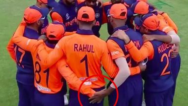 Fans Spot Hardik Pandya, Kedar Jadhav and KL Rahul’s Bromance at the Start of India vs England CWC 2019 Match (Watch Video)