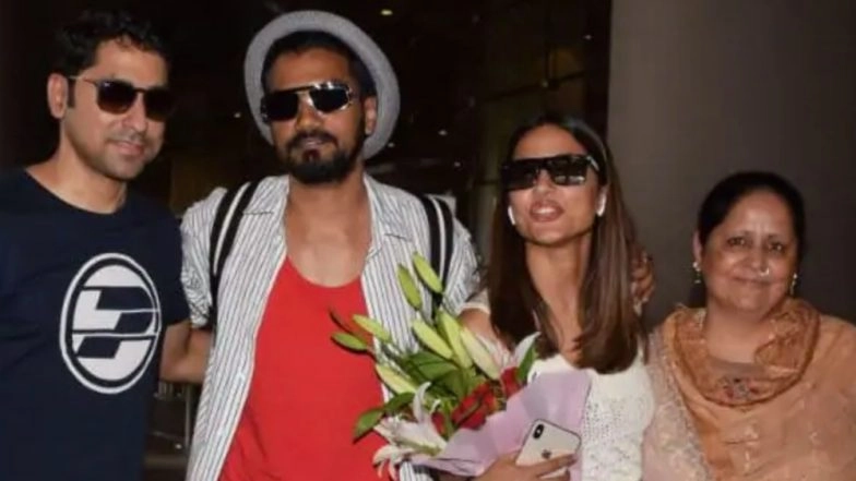 Hina Khan Is Finally Back In Town From Europe, Gets A Warm Welcome From Her Mom And Brother