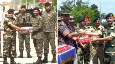 Eid al-Fitr 2019 Celebrations: BSF Personnel Exchange Sweets With Pakistan Rangers And Border Guards Bangladesh; See Pics