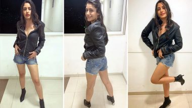 Surbhi Chandna Challenges the Summer Heat With This Picture in a Leather Jacket