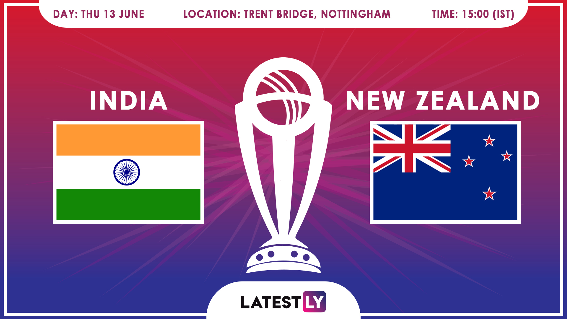 🏏 India Vs New Zealand Cricket Score 18th Odi Match Summary Icc Cricket World Cup 2019 7534