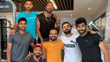 Indian Cricket Team Led by Virat Kohli Put in the Hard Yards in Gym Ahead of ICC Cricket World Cup 2019 Clash Against South Africa, See Picture