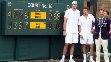 Ahead of Wimbledon 2019, Here's a Throwback to John Isner vs Nicolas Mahut Classic From Wimbledon 2010 and the Longest Match Ever Played (Watch Video)