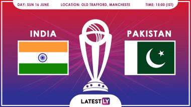 India vs Pakistan, ICC Cricket World Cup 2019 Match Preview: Amid Rain Scare, IND Look to Extend WC Dominance Over PAK in Manchester
