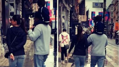 Kareena Kapoor Khan Along With Saif Ali Khan and Taimur Ali Khan on Piggyback Take a Stroll in Rainy London - See Pic!