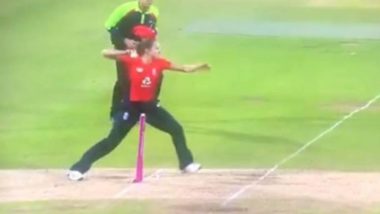 Kate Cross Run-Out Chance: England Bowler Makes Huge Blunder vs West Indies; Gets Trolled
