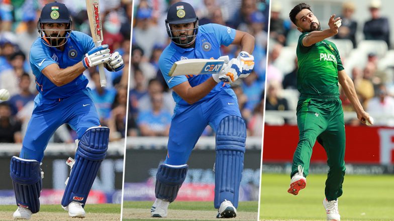 IND vs PAK, ICC Cricket World Cup 2019 Match 22, Key Players: Virat Kohli, Rohit Sharma, Mohammad Amir and Other Cricketers to Watch Out for in Manchester