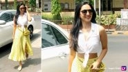 Bright and Beautiful! Kabir Singh Actress Kiara Advani Goes on a Lunch Date in a Tie-Front Crop Top and High Waist Polka Dot Skirt &ndash; View Pics