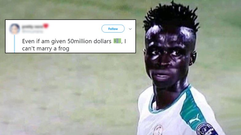 Model Tried to Troll Diatta Krepin, Calls Him Frog; Fans of Senegalese Striker Give Back With Hilarious Tweets