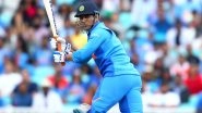 Mahi Maar Raha Hai! MS Dhoni Sends Warning to South Africa With Big Hits in Practise Session Ahead of India&rsquo;s Opening Match in CWC 2019 (Watch Video)