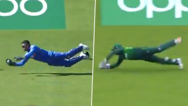 MS Dhoni vs Sarfaraz Ahmed: Fans Debate Which Catch Was the Better One in CWC 2019