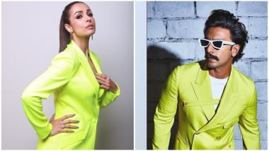 Malaika Arora Looks Hot in a Neon Green Pantsuit So She Challenges Ranveer Singh For a Face-Off! Check Out Pics