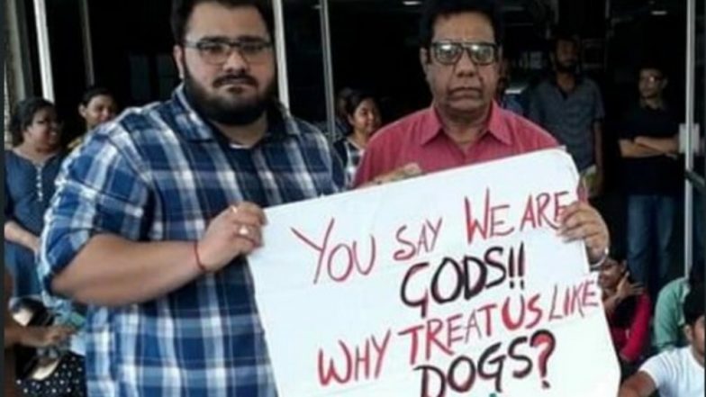 Doctors’ Strike: Mamata Banerjee’s Nephew Abesh Joins Stir at Kolkata Hospital As Agitation Spreads Across India