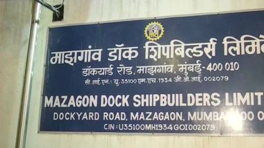 Mumbai: Fire Erupts at Indian Navy's Warship 'Visakhapatnam' at Mazagon Dockyard, One Killed