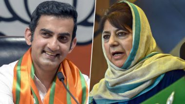 ‘Ridiculously Naïve’: Gautam Gambhir Slams Mehbooba Mufti with Her Own Words After She Tweets Against Home Minister Amit Shah